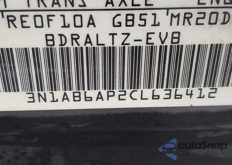 2012 Nissan Sentra 2.0 Sr из США, поврежденный, VIN 3N1AB6AP2CL636412